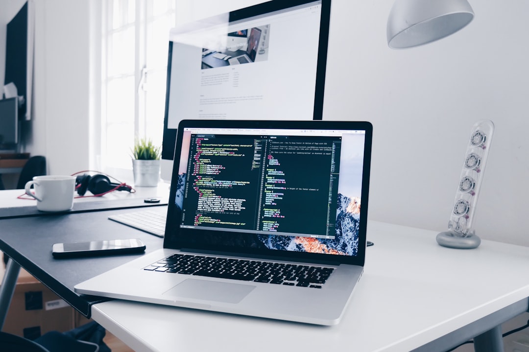 Laptop used for website development